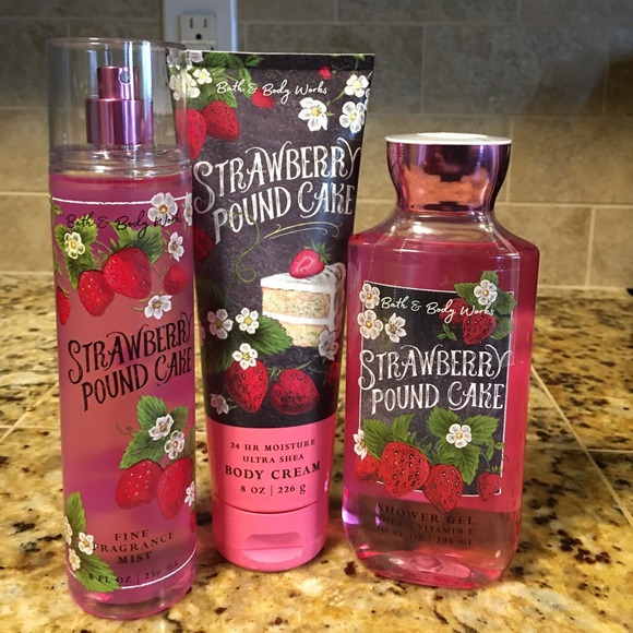 Bath & Body Works Other - Strawberry Pound Cake Bath&body Set